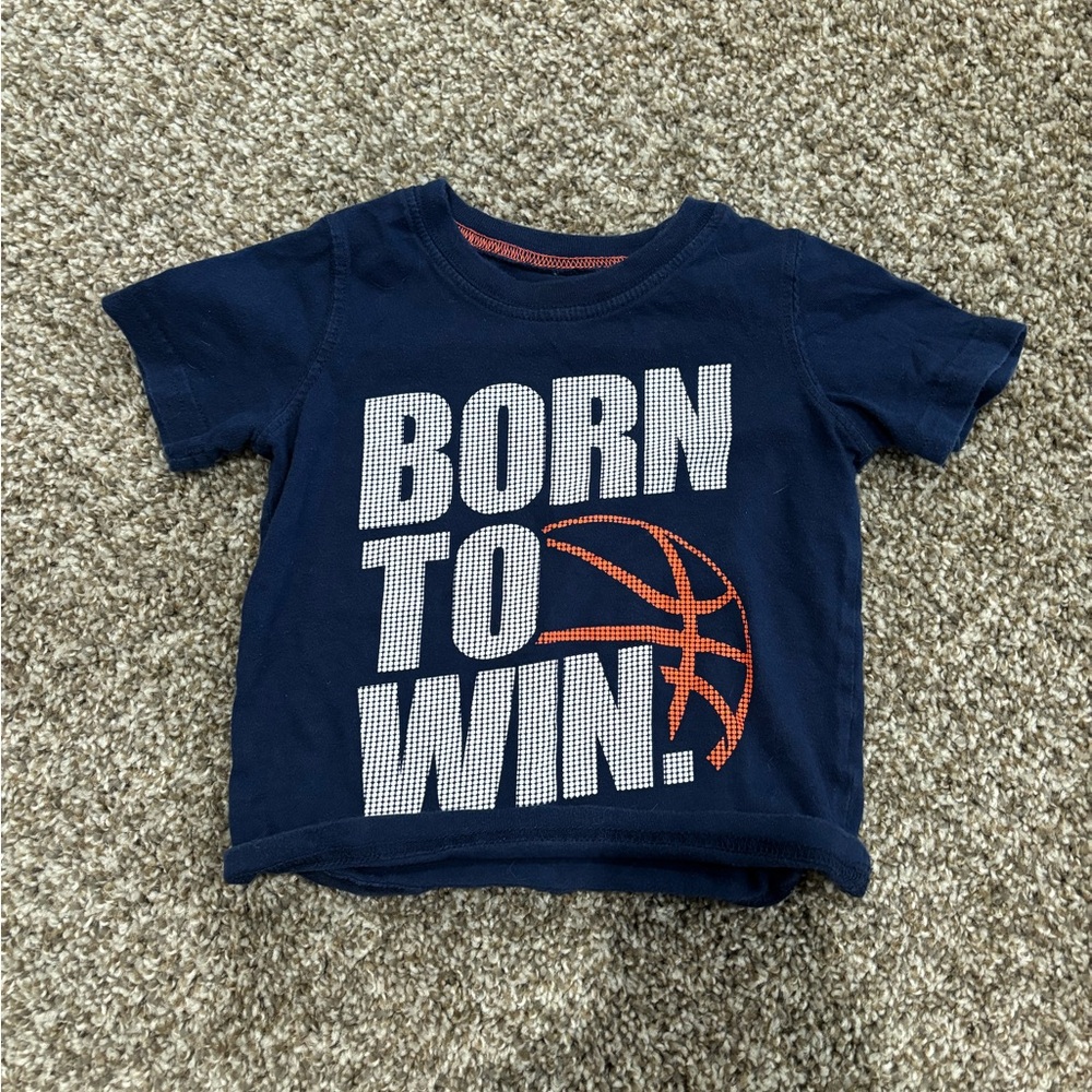 Carter's Blue and Orange Short Sleeve Tee Born to Win